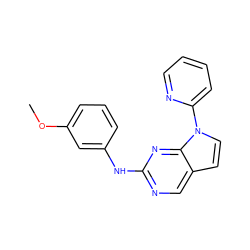 COc1cccc(Nc2ncc3ccn(-c4ccccn4)c3n2)c1 ZINC000036348678