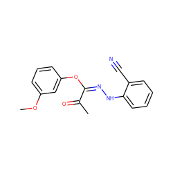 COc1cccc(O/C(=N/Nc2ccccc2C#N)C(C)=O)c1 ZINC000026267202