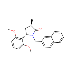 COc1cccc(OC)c1[C@@H]1C[C@@H](C)C(=O)N1Cc1ccc2ccccc2c1 ZINC000167358703