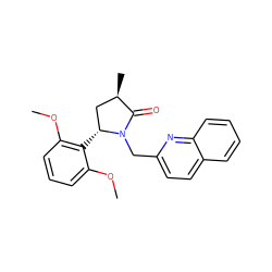 COc1cccc(OC)c1[C@@H]1C[C@@H](C)C(=O)N1Cc1ccc2ccccc2n1 ZINC000167569612