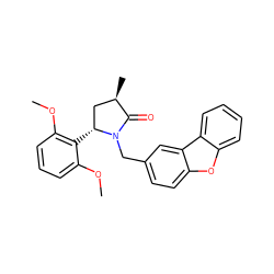 COc1cccc(OC)c1[C@@H]1C[C@@H](C)C(=O)N1Cc1ccc2oc3ccccc3c2c1 ZINC000098176746