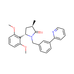 COc1cccc(OC)c1[C@@H]1C[C@@H](C)C(=O)N1Cc1cccc(-c2ccccn2)c1 ZINC000167070753