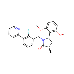 COc1cccc(OC)c1[C@@H]1C[C@@H](C)C(=O)N1Cc1cccc(-c2ccccn2)c1F ZINC000167857549