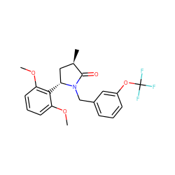 COc1cccc(OC)c1[C@@H]1C[C@@H](C)C(=O)N1Cc1cccc(OC(F)(F)F)c1 ZINC000166703648