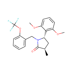 COc1cccc(OC)c1[C@@H]1C[C@@H](C)C(=O)N1Cc1ccccc1OC(F)(F)F ZINC000167337979