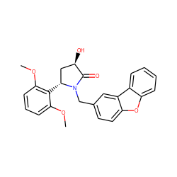 COc1cccc(OC)c1[C@@H]1C[C@@H](O)C(=O)N1Cc1ccc2oc3ccccc3c2c1 ZINC000223044005