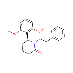 COc1cccc(OC)c1[C@@H]1CCCC(=O)N1CCc1ccccc1 ZINC000103270562