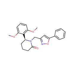 COc1cccc(OC)c1[C@@H]1CCCC(=O)N1Cc1cc(-c2ccccc2)on1 ZINC000167155194