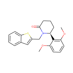 COc1cccc(OC)c1[C@@H]1CCCC(=O)N1Cc1cc2ccccc2s1 ZINC000167001120