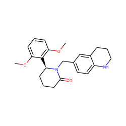 COc1cccc(OC)c1[C@@H]1CCCC(=O)N1Cc1ccc2c(c1)CCCN2 ZINC000167049641