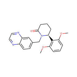 COc1cccc(OC)c1[C@@H]1CCCC(=O)N1Cc1ccc2nccnc2c1 ZINC000167272327