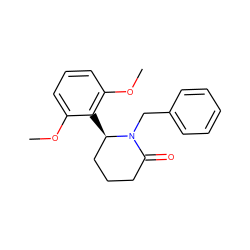 COc1cccc(OC)c1[C@@H]1CCCC(=O)N1Cc1ccccc1 ZINC000103270554