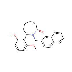 COc1cccc(OC)c1[C@@H]1CCCCC(=O)N1Cc1ccc2ccccc2c1 ZINC000166716117