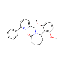 COc1cccc(OC)c1[C@@H]1CCCCC(=O)N1Cc1cccc(-c2ccccc2)n1 ZINC000167574660