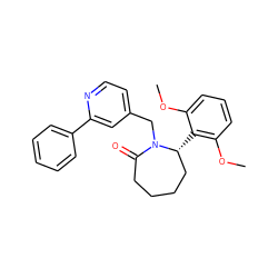 COc1cccc(OC)c1[C@@H]1CCCCC(=O)N1Cc1ccnc(-c2ccccc2)c1 ZINC000167098465