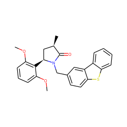 COc1cccc(OC)c1[C@H]1C[C@@H](C)C(=O)N1Cc1ccc2sc3ccccc3c2c1 ZINC000215903171