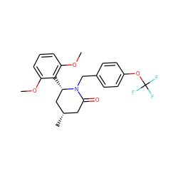 COc1cccc(OC)c1[C@H]1C[C@@H](C)CC(=O)N1Cc1ccc(OC(F)(F)F)cc1 ZINC000103258893