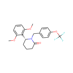 COc1cccc(OC)c1[C@H]1CCCC(=O)N1Cc1ccc(OC(F)(F)F)cc1 ZINC000098176752