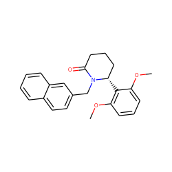 COc1cccc(OC)c1[C@H]1CCCC(=O)N1Cc1ccc2ccccc2c1 ZINC000098176767