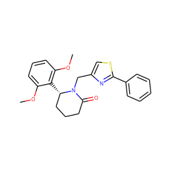 COc1cccc(OC)c1[C@H]1CCCC(=O)N1Cc1csc(-c2ccccc2)n1 ZINC000098176750