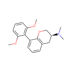 COc1cccc(OC)c1-c1cccc2c1OC[C@@H](N(C)C)C2 ZINC000056768878