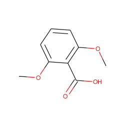 COc1cccc(OC)c1C(=O)O ZINC000000388567