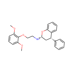 COc1cccc(OC)c1OCCN[C@H]1C[C@@H](c2ccccc2)c2ccccc2O1 ZINC000103221489