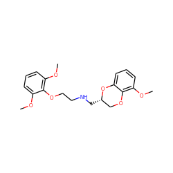 COc1cccc(OC)c1OCCNC[C@H]1COc2c(OC)cccc2O1 ZINC000039106801