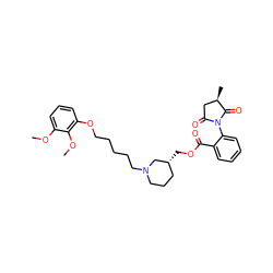 COc1cccc(OCCCCCN2CCC[C@@H](COC(=O)c3ccccc3N3C(=O)C[C@@H](C)C3=O)C2)c1OC ZINC000082153433