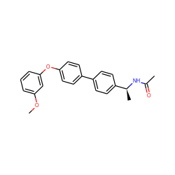 COc1cccc(Oc2ccc(-c3ccc([C@H](C)NC(C)=O)cc3)cc2)c1 ZINC000045290032