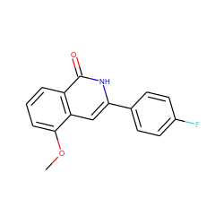 COc1cccc2c(=O)[nH]c(-c3ccc(F)cc3)cc12 ZINC000653693474