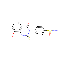 COc1cccc2c(=O)n(-c3ccc(S(N)(=O)=O)cc3)c(=S)[nH]c12 ZINC000139209829