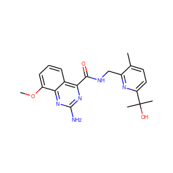 COc1cccc2c(C(=O)NCc3nc(C(C)(C)O)ccc3C)nc(N)nc12 ZINC001772633749