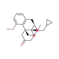 COc1cccc2c1[C@]13CCN(CC4CC4)[C@H](C2)[C@]1(OC)CCC(=O)C3 ZINC000013580323