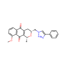 COc1cccc2c1C(=O)C1=C(C[C@H](Cn3cc(-c4ccccc4)nn3)O[C@@H]1C)C2=O ZINC000103236819