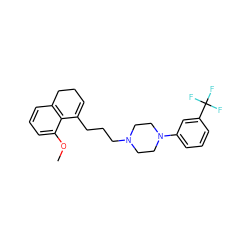 COc1cccc2c1C(CCCN1CCN(c3cccc(C(F)(F)F)c3)CC1)=CCC2 ZINC000025985548