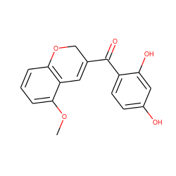 COc1cccc2c1C=C(C(=O)c1ccc(O)cc1O)CO2 ZINC001772571020