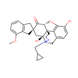COc1cccc2c1C[C@]1(C2)C[C@@]2(O)[C@H]3Cc4ccc(O)c5c4[C@@]2(CCN3CC2CC2)[C@@H](O5)C1=O ZINC000013762211