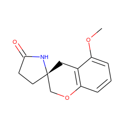 COc1cccc2c1C[C@]1(CCC(=O)N1)CO2 ZINC000013759901