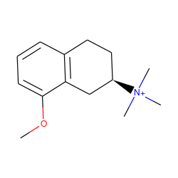 COc1cccc2c1C[C@H]([N+](C)(C)C)CC2 ZINC001772574267
