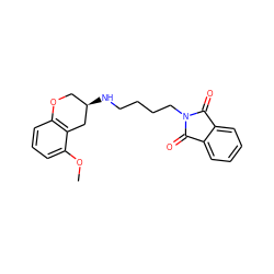 COc1cccc2c1C[C@H](NCCCCN1C(=O)c3ccccc3C1=O)CO2 ZINC000012356246