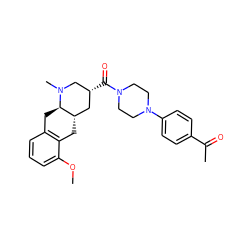 COc1cccc2c1C[C@H]1C[C@@H](C(=O)N3CCN(c4ccc(C(C)=O)cc4)CC3)CN(C)[C@@H]1C2 ZINC000028950374