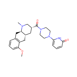 COc1cccc2c1C[C@H]1C[C@@H](C(=O)N3CCN(c4cccc(=O)[nH]4)CC3)CN(C)[C@@H]1C2 ZINC000028950326