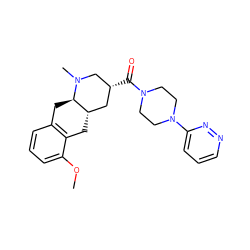 COc1cccc2c1C[C@H]1C[C@@H](C(=O)N3CCN(c4cccnn4)CC3)CN(C)[C@@H]1C2 ZINC000028950318