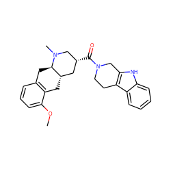 COc1cccc2c1C[C@H]1C[C@@H](C(=O)N3CCc4c([nH]c5ccccc45)C3)CN(C)[C@@H]1C2 ZINC000028950423