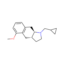 COc1cccc2c1C[C@H]1CCN(CC3CC3)[C@@H]1C2 ZINC000013826586