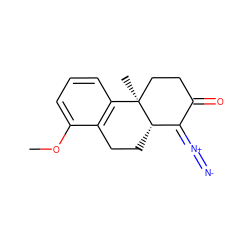 COc1cccc2c1CC[C@H]1C(=[N+]=[N-])C(=O)CC[C@]21C ZINC000003823277