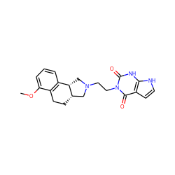 COc1cccc2c1CC[C@H]1CN(CCn3c(=O)[nH]c4[nH]ccc4c3=O)C[C@@H]21 ZINC000013863022