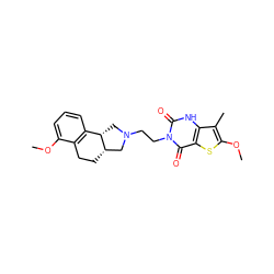 COc1cccc2c1CC[C@H]1CN(CCn3c(=O)[nH]c4c(C)c(OC)sc4c3=O)C[C@@H]21 ZINC000013863019