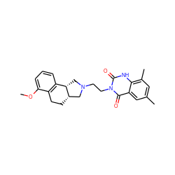 COc1cccc2c1CC[C@H]1CN(CCn3c(=O)[nH]c4c(C)cc(C)cc4c3=O)C[C@@H]21 ZINC000003825820